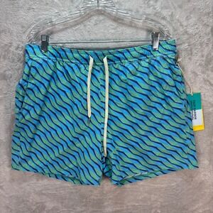 Fair Harbor‎ Bungalow Swim Trunks Recycled Plastic Green Seabay Mens Sz XL